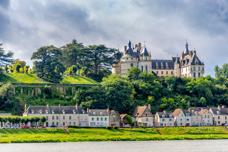 CHAUMONT, FRANCE - AUGUST 26,2014 - Chateau de Chaumont is located on the river Loire.In the 15th century Chateau de Chaumont was rebuilt by Charles I d Amboise.The chateau was acquired by Catherine de Medici in 1560.のeditorial素材