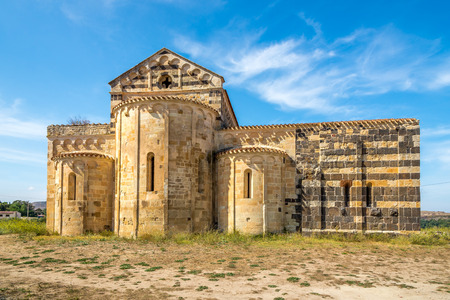 Old church San Michele di Salvenero - Sardinia,Italyの写真素材