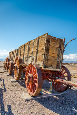 DEATH VALLEY MAY USA 232 015 The Harmony Borax Works is Located in Death Valley at Furnace Creek is Springs.It Located within Death Valley National Park in Inyo County.のeditorial素材