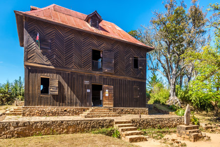 Ambohitrahanga - Building of Etnography Museum, Radames Palace. Madagascarのeditorial素材
