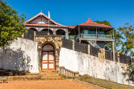 View at the Royal palace in Ambohimanga - Madagascarのeditorial素材