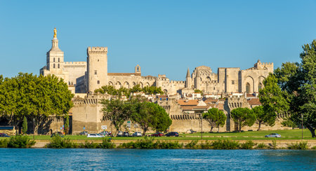 Palace of the Popes in Avignon - Franceのeditorial素材