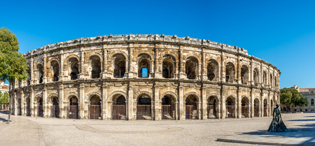 Ancient Roman Theatre Arena in Nimes - Franceの写真素材