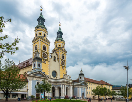BRESSANONE,ITALY - SEPTEMBER 2,2015 - Cathedral of Santa Maria Assunta and San Cassiano in...