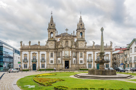 BRAGA,PORTUGAL - MAY 14,2017 - Church Sao Marcos in Braga. Braga was under the Roman Empire, known as Bracara Augusta.のeditorial素材