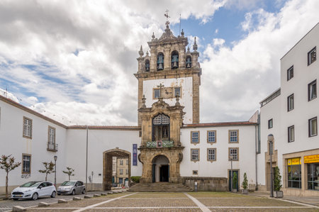BRAGA,PORTUGAL - MAY 14,2017 - View at the chapel of Nossa Senhora da Torre in Braga. Braga was under the Roman Empire, known as Bracara Augusta.のeditorial素材