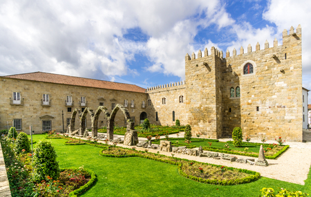 View at the garden of Archbishops Court in Braga - Portugalの写真素材