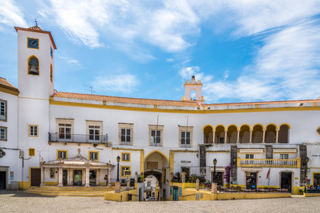 ELVAS,PORTUGAL - MAY 16,2017 - Squaure in center of Elvas. Elvas is a Portuguese municipality,...