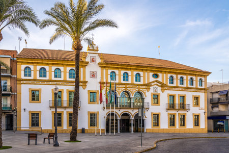 City hall at the place of Constitution in Dos Hermanas town near Sevilla in Spainのeditorial素材