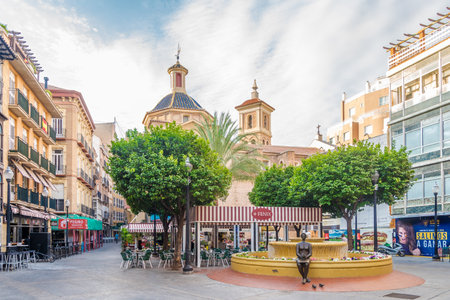 MURCIA,SPAIN - OCTOBER 4,2017 - At the place of Flowers in Murcia. Murcia is the seventh largest...