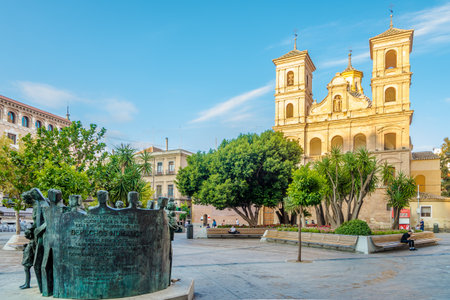 MURCIA,SPAIN - OCTOBER 4,2017 - View at the church of Santo Domingo in Murcia. Murcia is the seventh largest city in the Spain.のeditorial素材