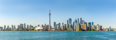 Panoramic skyline view at the Toronto city - Canadaの写真素材