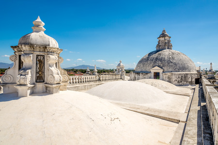 At the Roof of Basilica of Assumption of the Blessed Virgin Mary in Leon, Nicaragua