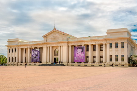 MANAGUA,NICARAGUA - MARCH 15,2019 - Palace National of Culture in Managua. Managua is capital of Nicaragua.のeditorial素材