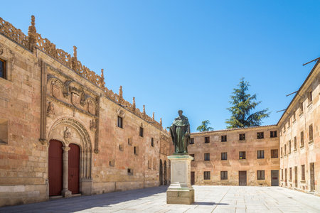 View at the Courtyard of University in Salamanca, Spainのeditorial素材