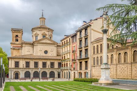 View at the Church of San Lorenzo in Pamplona, Spainの写真素材
