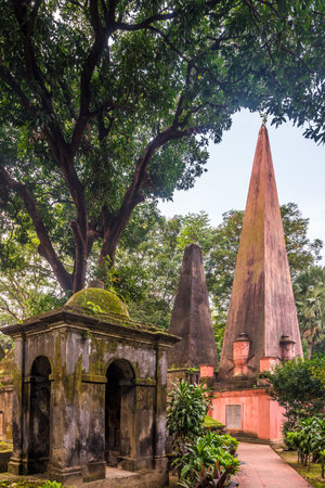 KOLKATA, INDIA - NOVEMBER 7,2019 - Tombs at South Park Street Cemetery in Kolkata. Koklata is the capital of the Indian state of West Bengal.のeditorial素材