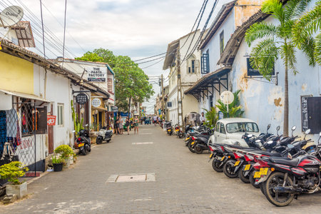 GALLE,SRI LANKA - FEBRUARY 14,2020 - In the streets of Galle. Galle is the administrative capital of Southern Province, Sri Lanka.のeditorial素材
