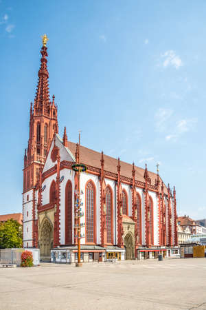 View at the Maria Chapel (Marienkapelle) in Wurzburg ,Germanyの写真素材