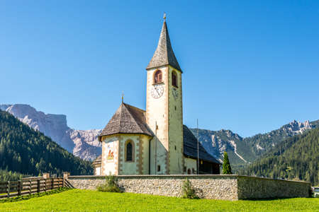 View at the Church of San Vito in San Vito village - South Tyrol,Italyの写真素材