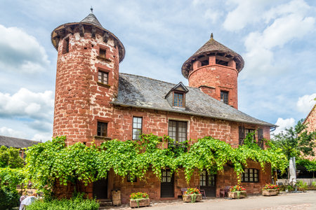 COLLONGES LA ROUGE, FRANCE - JUNE 23,2021 - In the streets of Collonges la Rouge, Collonges la Rouge...