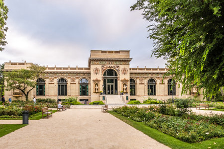 BUDAPEST, HUNGARY - AUGUST 17,2021 - View at the Millennium building in Budapest. Budapest is capital city of Hungary.のeditorial素材