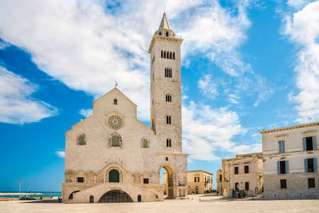 View at the Cathedral of Saint Nicolas in Trani, Italyの写真素材