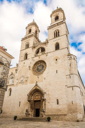 View at the Cathedral of Assumption of St.Mary in Altamura - Italyの写真素材