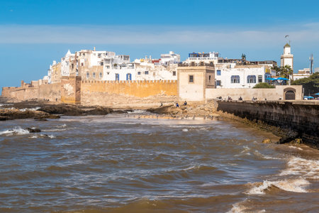 View at the Medina of Essaouira in Moroccoの写真素材