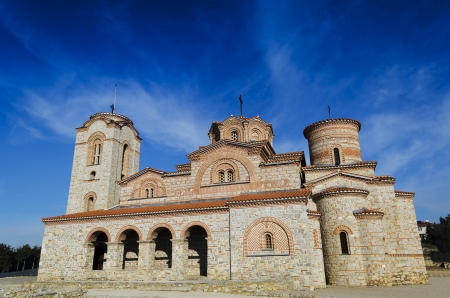 Saint Clement of Ohrid, orthodox church Ohrid, Macedoniaの写真素材