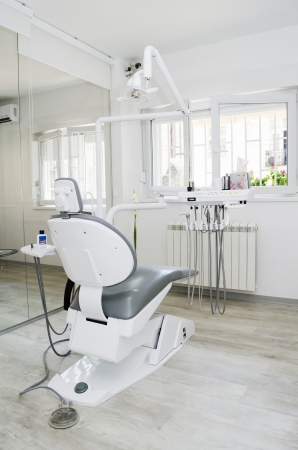 Dental office with dental chairの写真素材