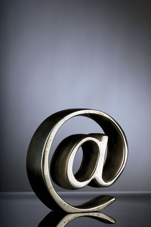 metal @ signの写真素材