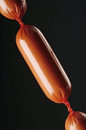 chain of sausagesの写真素材