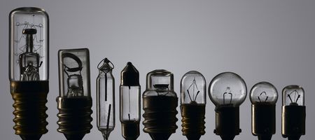 used light bulb composite - nonetの写真素材