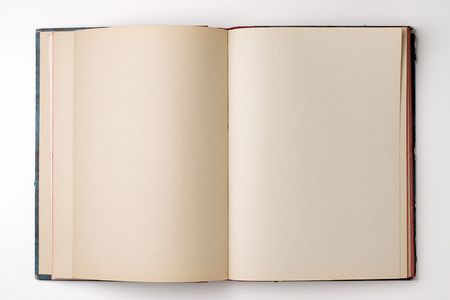 open book - blank pages