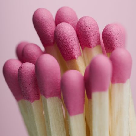 closup of a bunch of matches - shallow DOFの写真素材