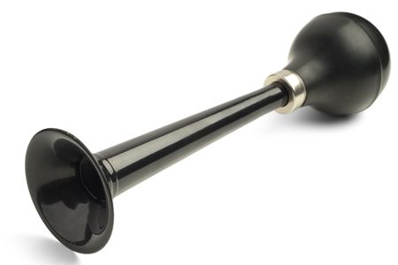 a black vehicle horn の写真素材