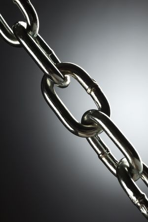 a closeup of a chain