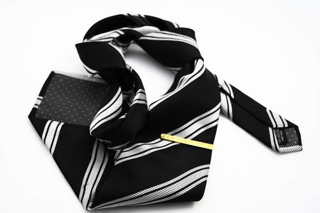 necktie on the white backgroundの写真素材