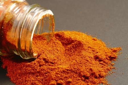 paprika on the black backgroundの写真素材