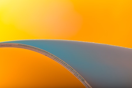 Paper abstraction. Close up of formations of paper sheets edges. Colorful backgroundの写真素材