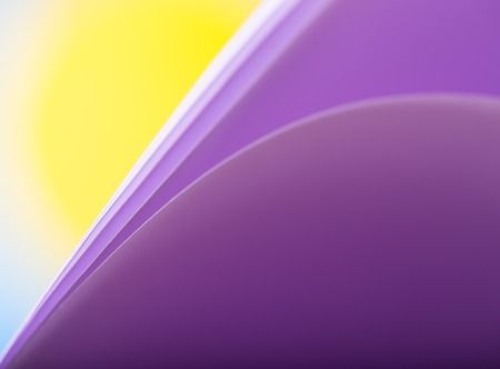 Paper abstraction. Close up of formations of paper sheets edges. Colorful backgroundの写真素材