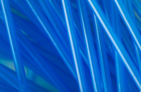 Blue ear sticks abstraction. Close up of many medical ears sticks.の写真素材