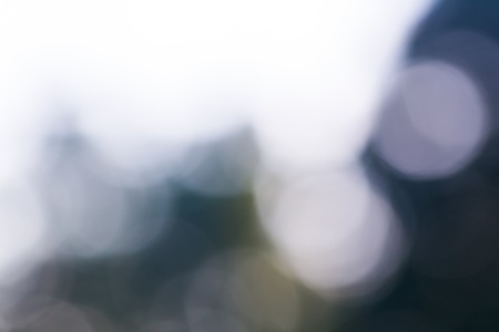 Beautiful colorful bokeh background. Natural defocused background of summer forest or water.の写真素材