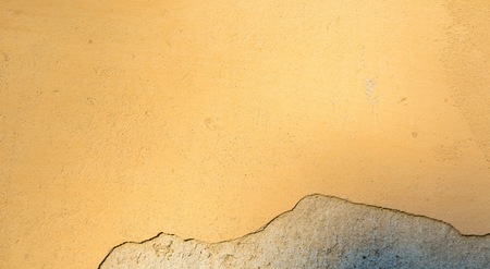 Old destroyed wall in close up, concrete wall textureの写真素材