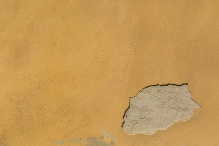 Old destroyed concrete wall background. Wall in close up backgroound.の写真素材