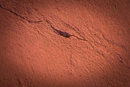 Old destroyed concrete wall background. Wall in close up backgroound.の写真素材