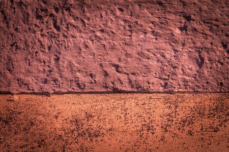 Old destroyed concrete wall background. Wall in close up backgroound.の写真素材