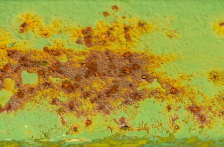 Old rusty painted metal background. Meatl texture with rustの写真素材