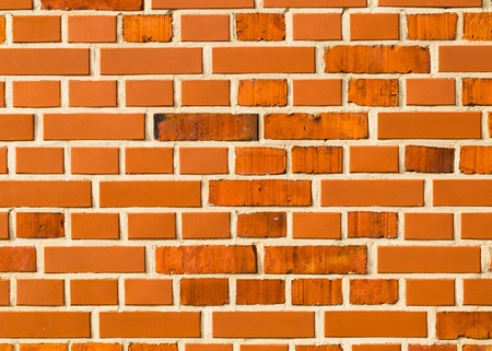 Red bricks wall background. Urban. Wall of old building useful as backdrop.